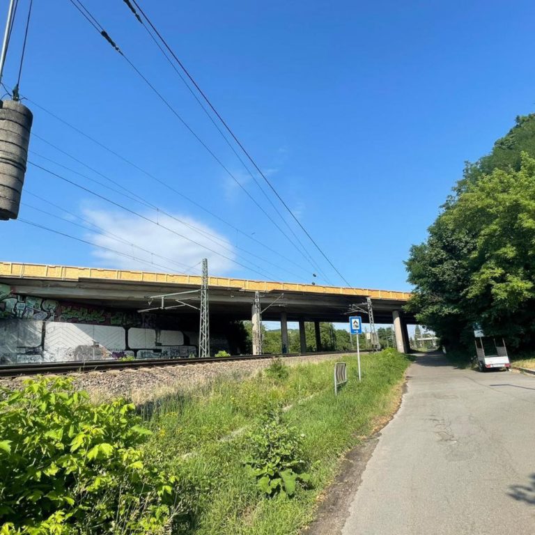 Absicherung Brücke Deutsche Bahn
